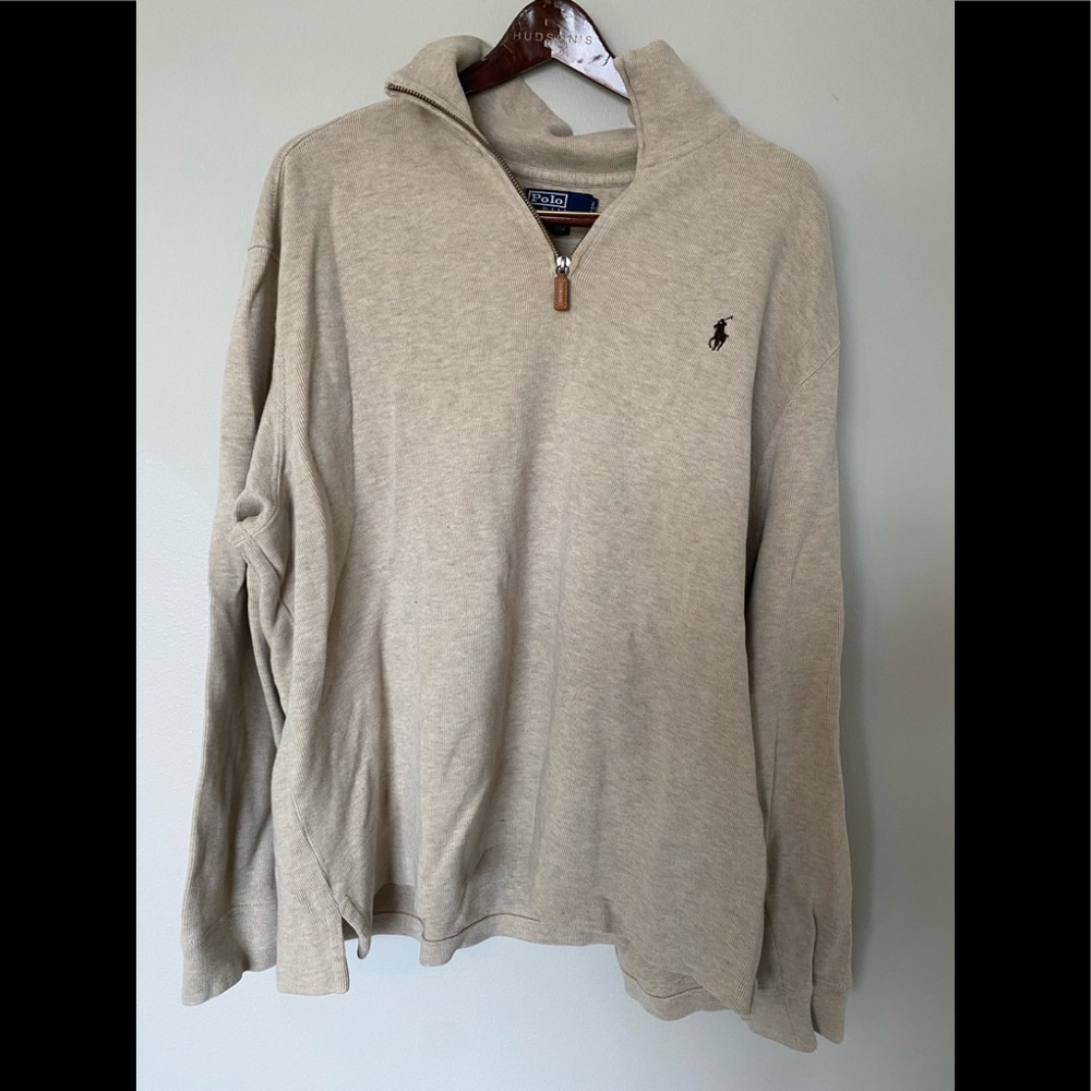 Polo 1/4 zip pullover.  Barely wore